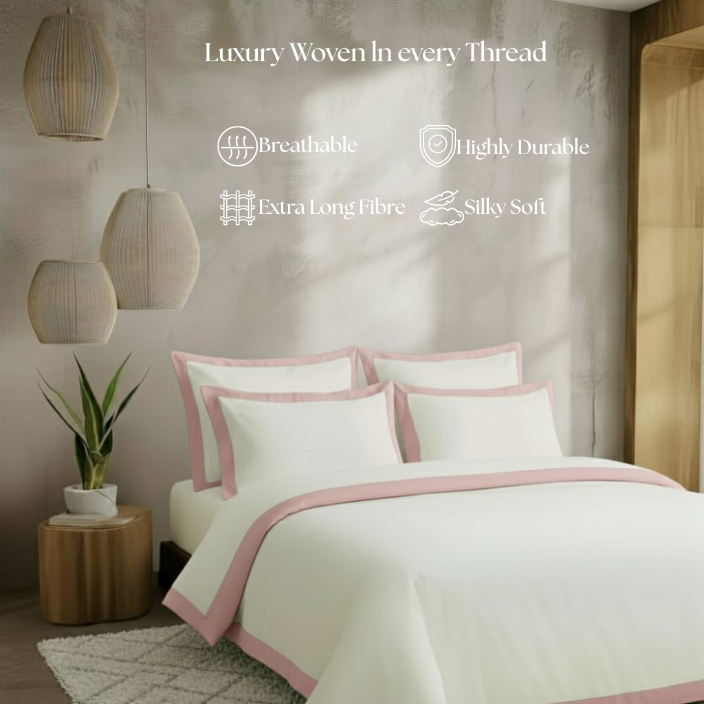 Egyptian Cotton - Border - Zen Classic Blush