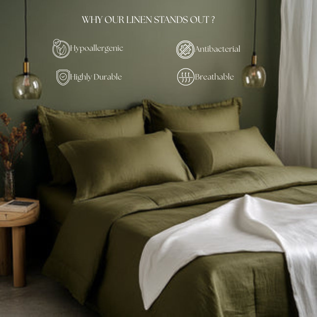 Linen Collection - Forest Green