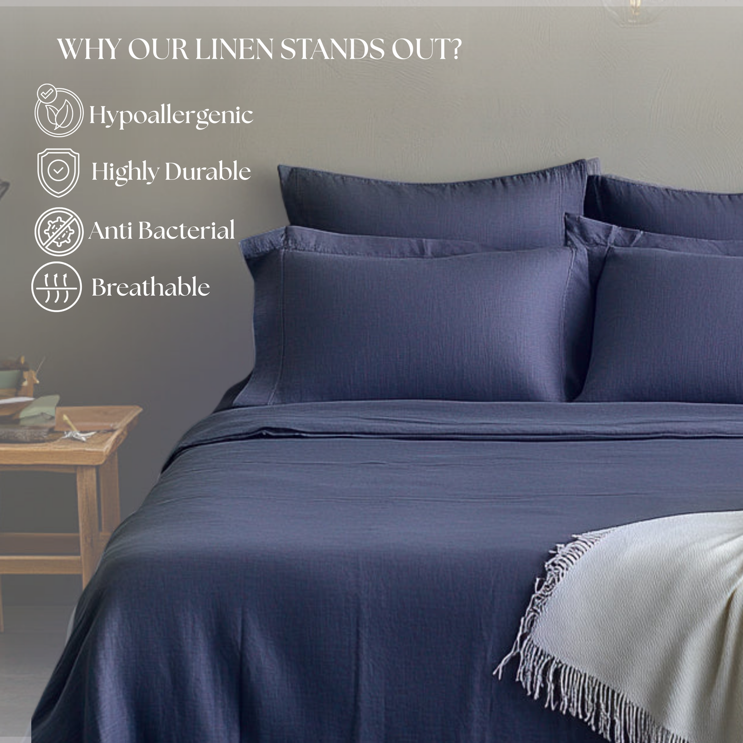 Linen Collection - Night Sky Blue