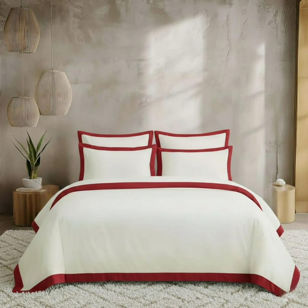 Egyptian Cotton - Border - Zen Classic Red