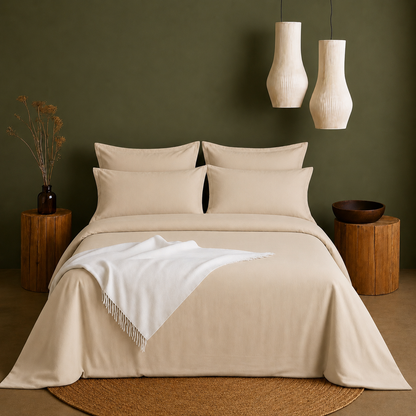 Linen Collection - Raw Oats | Duvet Cover with Pillowcases