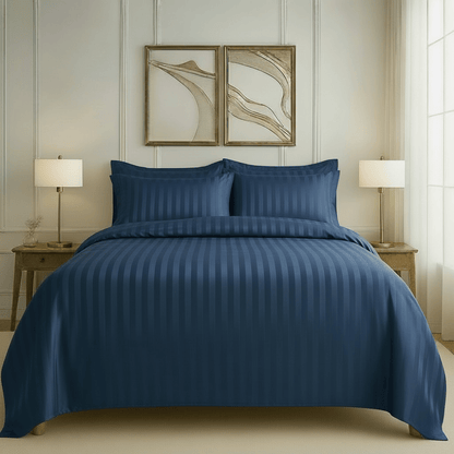 550 TC Stripes Collection - Midnight Navy