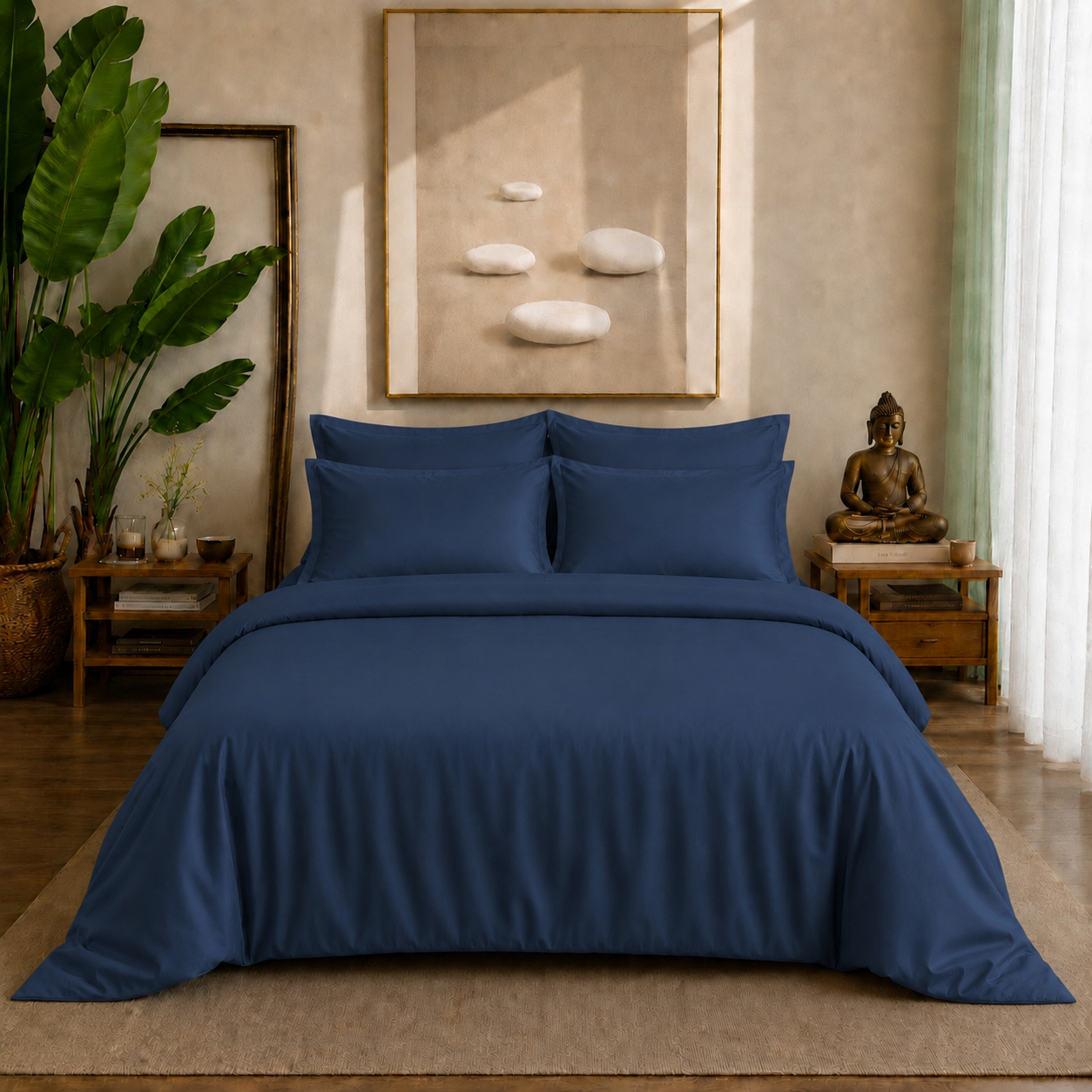 Eucalyptus Collection - Twilight Blue | Duvet Cover with Pillowcases