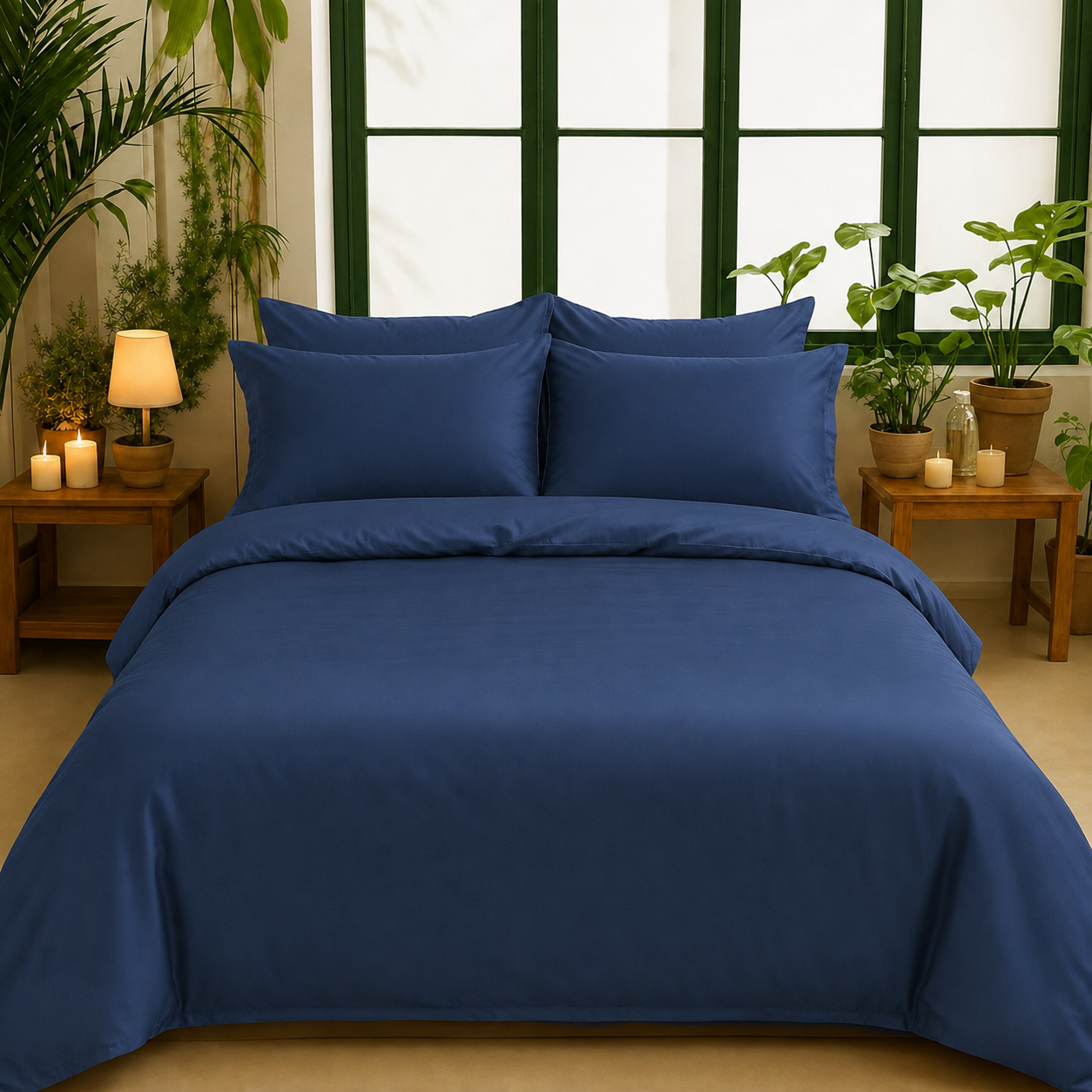 Bamboo Collection - Twilight Blue | Bedsheet & Duvet Cover with Pillowcases