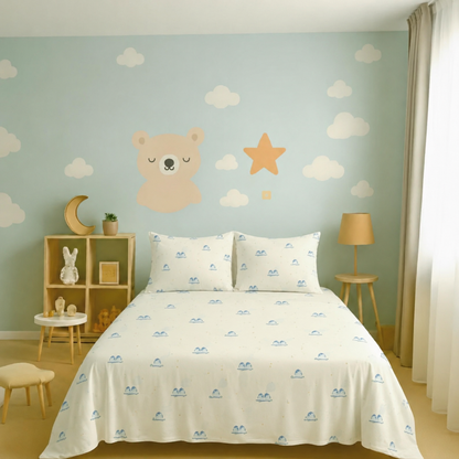 Kids Collection - Penguine Pals | Bedsheet with Pillowcases