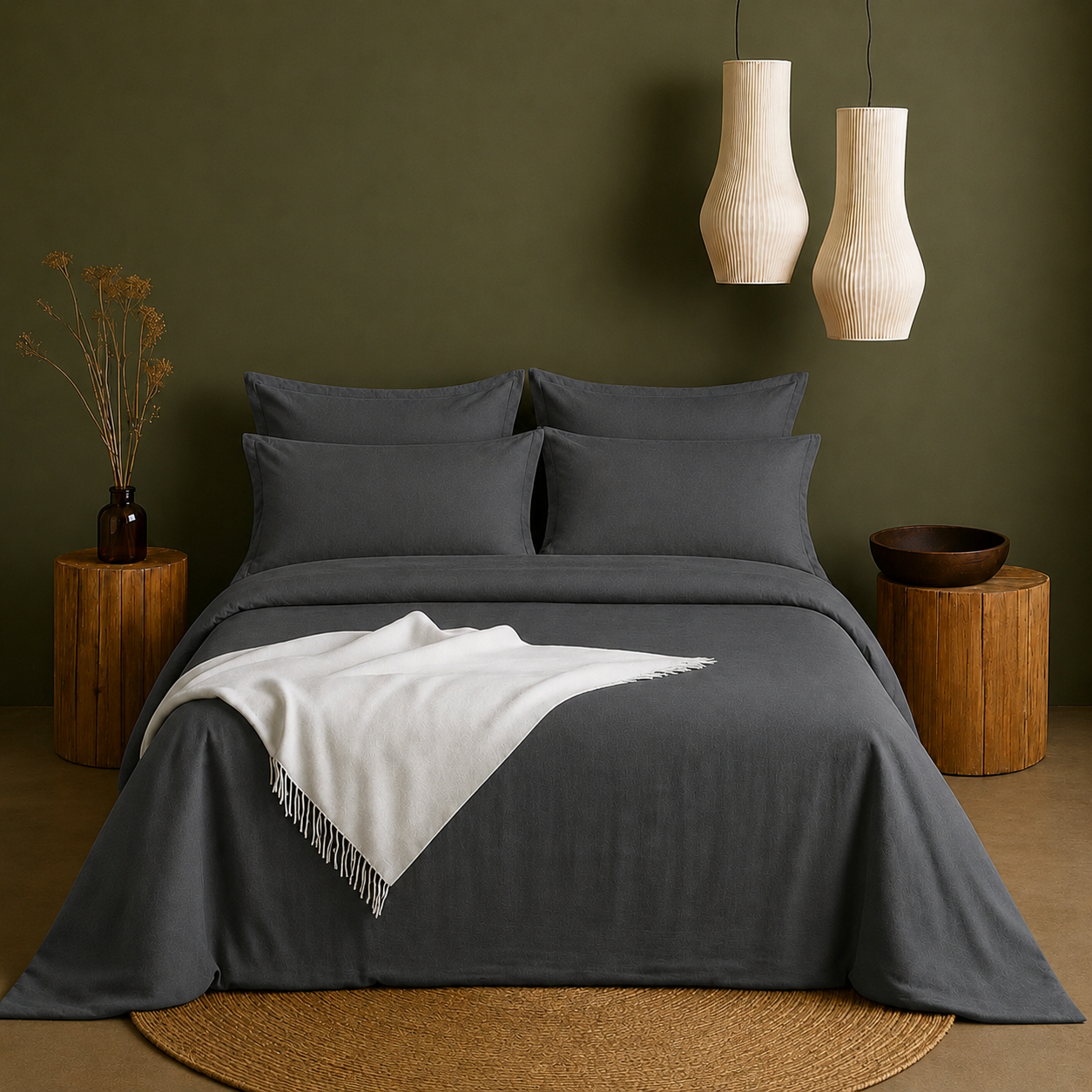Linen Collection - Shadow Slate | Duvet Cover with Pillowcases