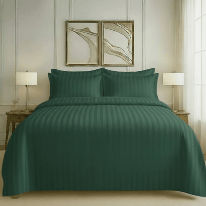 550 TC Stripes Collection - Emerald Green