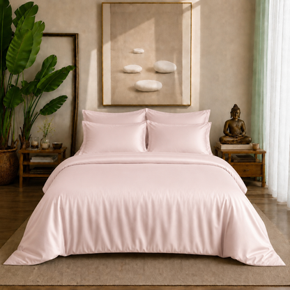 Eucalyptus Collection - Rose Quartz | Duvet Cover with Pillowcases