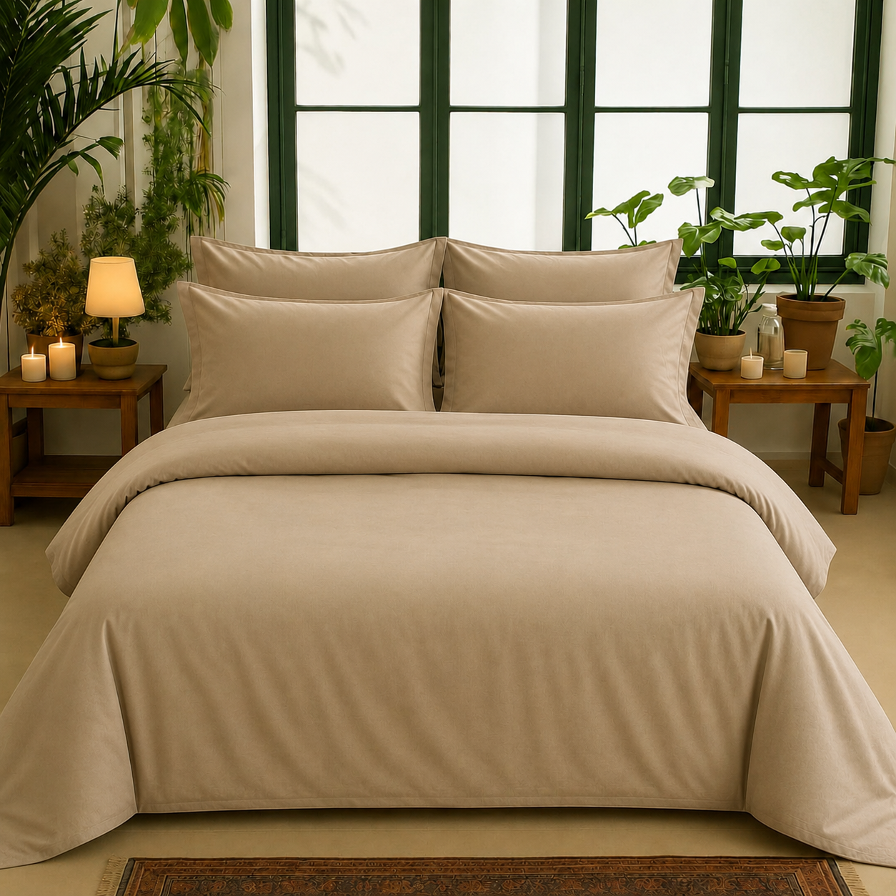 Bamboo Collection - Warm Taupe | Duvet Cover with Pillowcases