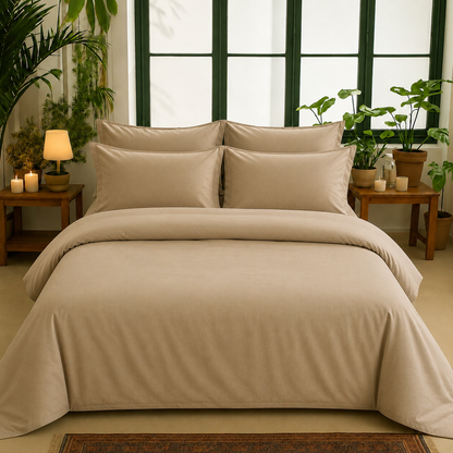 Bamboo Collection - Warm Taupe | Duvet Cover with Pillowcases