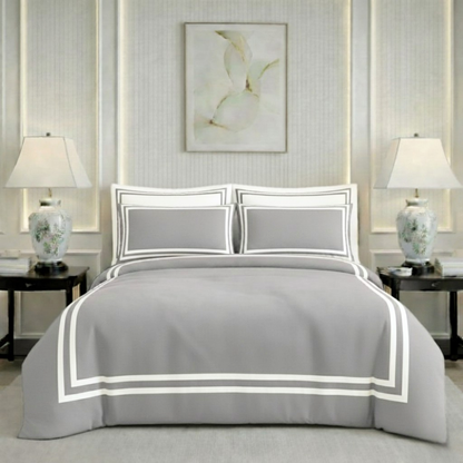 600 TC Pure Cotton Collection - Pearl Grey