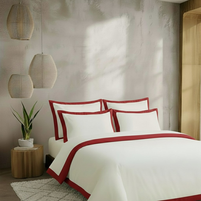 Egyptian Cotton - Border - Zen Classic Red
