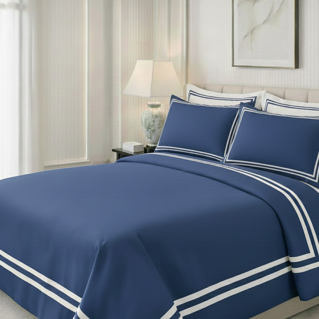 600 TC Pure Cotton Collection - True Navy