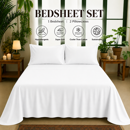 Bamboo Collection - Mother of Pearl | Bedsheet & Duvet Cover with Pillowcases