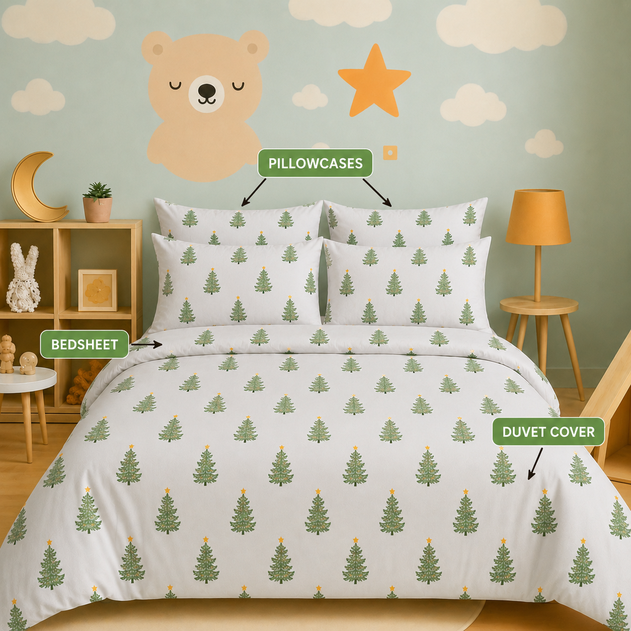 Kids Collection - Little Timberland | Bedsheet with Pillowcases