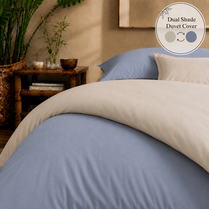 Eucalyptus Collection - Duo Luxe - Blue Pearl | Bedsheet with Pillowcases