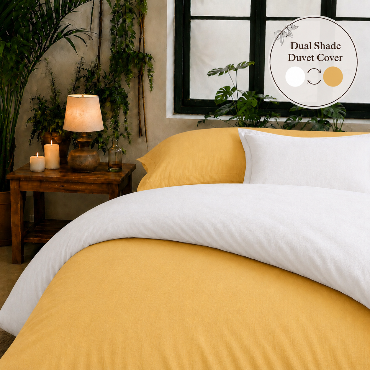Bamboo Collection - Duo Luxe - Sunlit Glow | Duvet Cover with Pillowcases