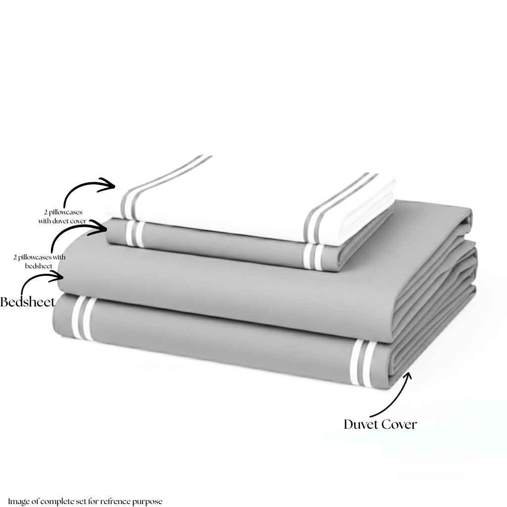 600 TC Pure Cotton Collection - Pearl Grey