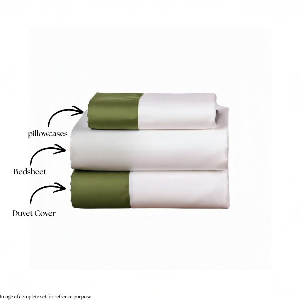 Egyptian Cotton - Border - Zen Classic Olive Green