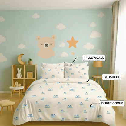 Kids Collection - Penguine Pals | Bedsheet with Pillowcases
