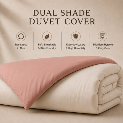 Eucalyptus Collection - Duo Luxe - Blush Cloud | Bedsheet & Duvet Cover with Pillowcases