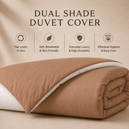 Bamboo Collection - Duo Luxe - Caramel Pearl | Duvet Cover with Pillowcases