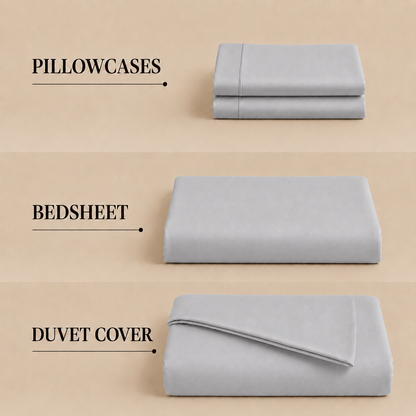 Eucalyptus Collection - Sterling Silver | Bedsheet with Pillowcases