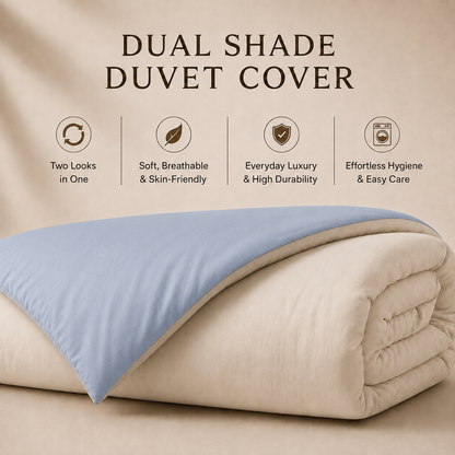 Eucalyptus Collection - Duo Luxe - Blue Pearl | Bedsheet with Pillowcases
