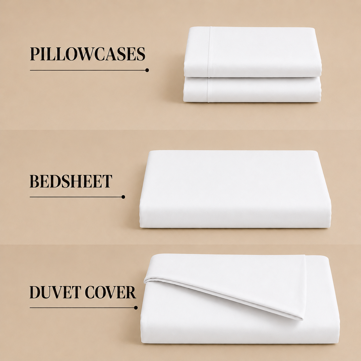 Bamboo Collection - Mother of Pearl | Bedsheet & Duvet Cover with Pillowcases