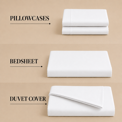 Bamboo Collection - Mother of Pearl | Bedsheet & Duvet Cover with Pillowcases