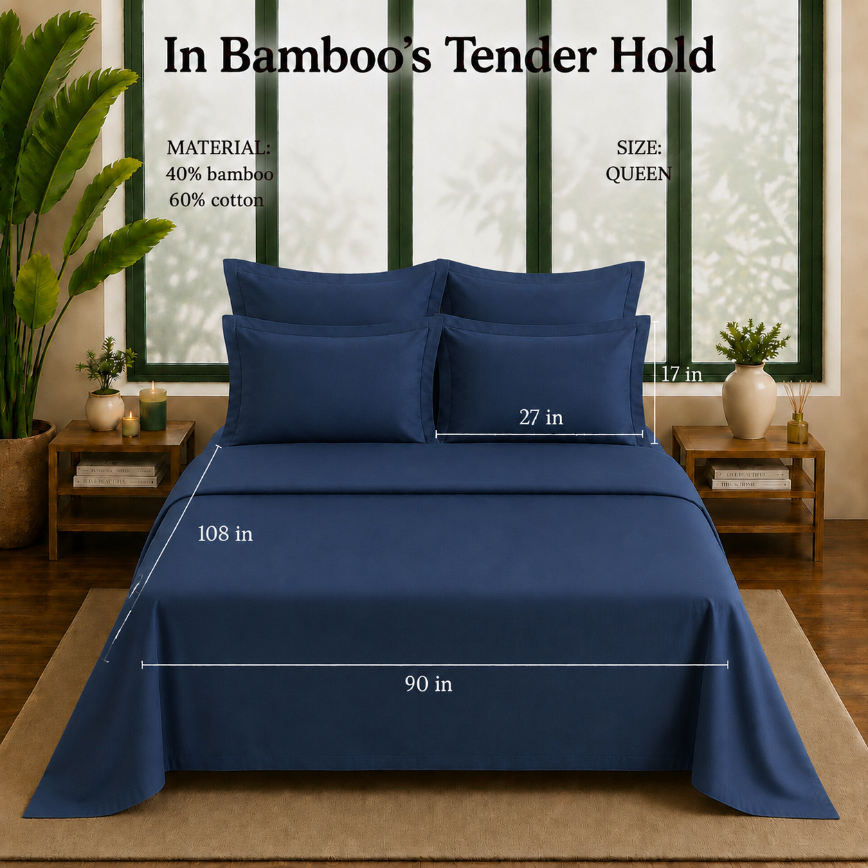 Bamboo Collection - Twilight Blue | Duvet Cover with Pillowcases