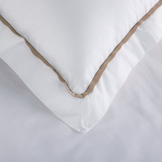Egyptian Collection - Flat Piping - Zen’s Fine Taupe | Bedsheet with Pillowcases