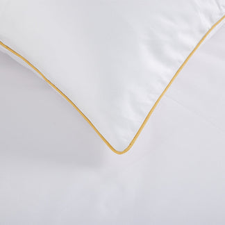 Egyptian Collection - Pure Piping - Zen Staple Yellow | Bedsheet with Pillowcases