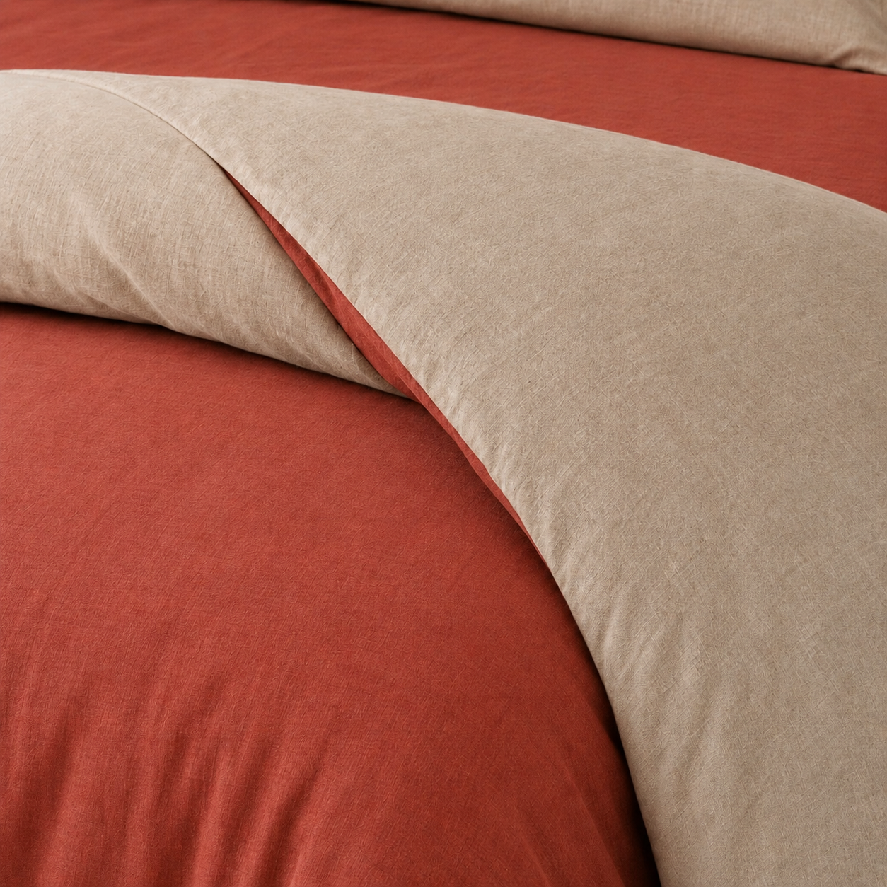 Linen Collection - Duo Luxe - Rusty Harvest | Duvet Cover with Pillowcases