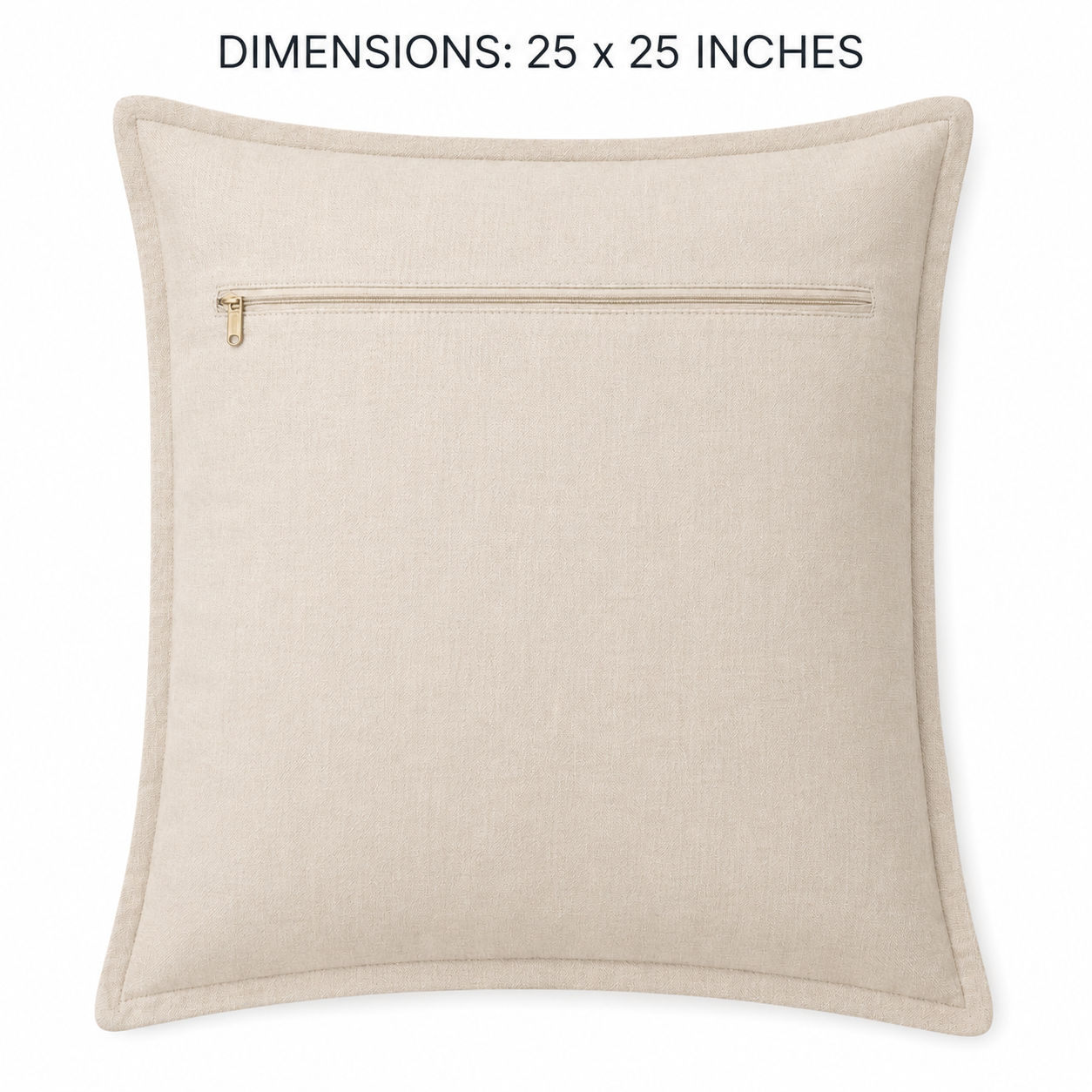 Sandstone Floral Embroidery Cushion