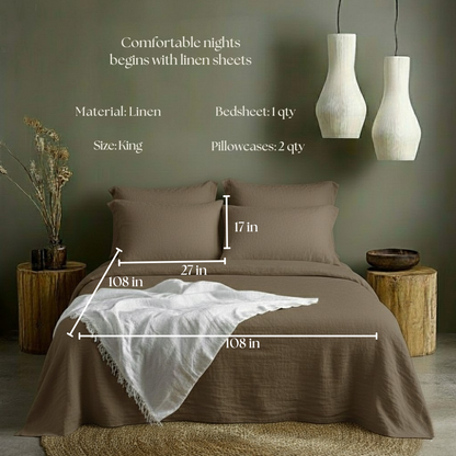 Linen Collection - Choco Brown