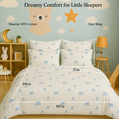 Kids Collection - Penguine Pals | Bedsheet with Pillowcases