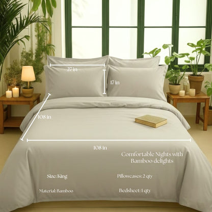 Bamboo Collection - Pebble Silver