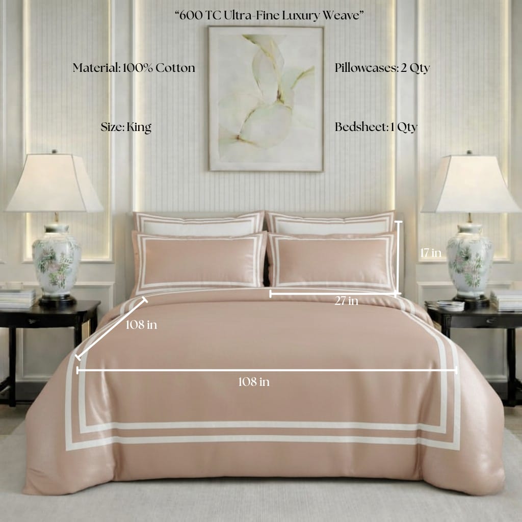 600 TC Pure Cotton Collection - Desert Sand