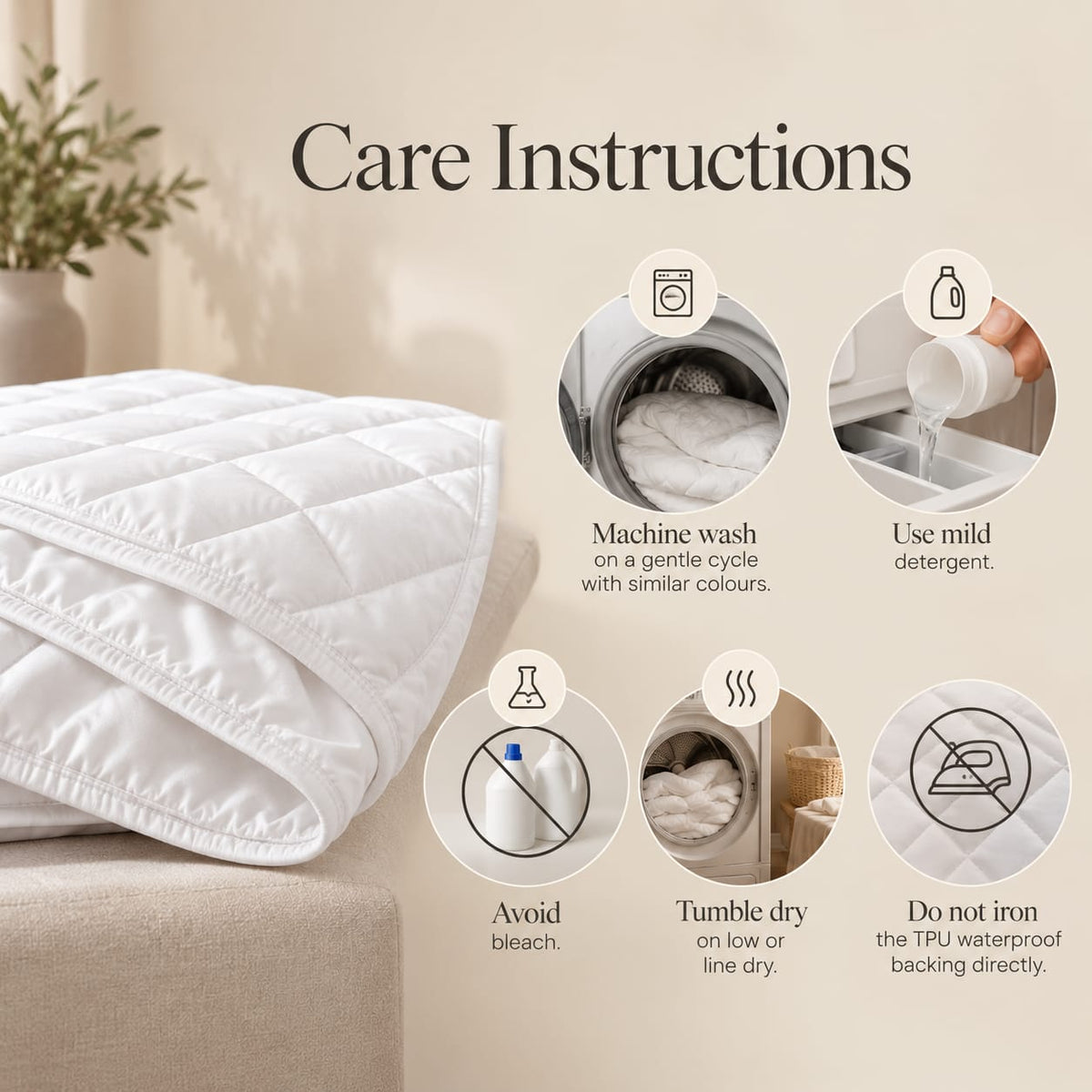 Quilted Mattress Topper & Protector