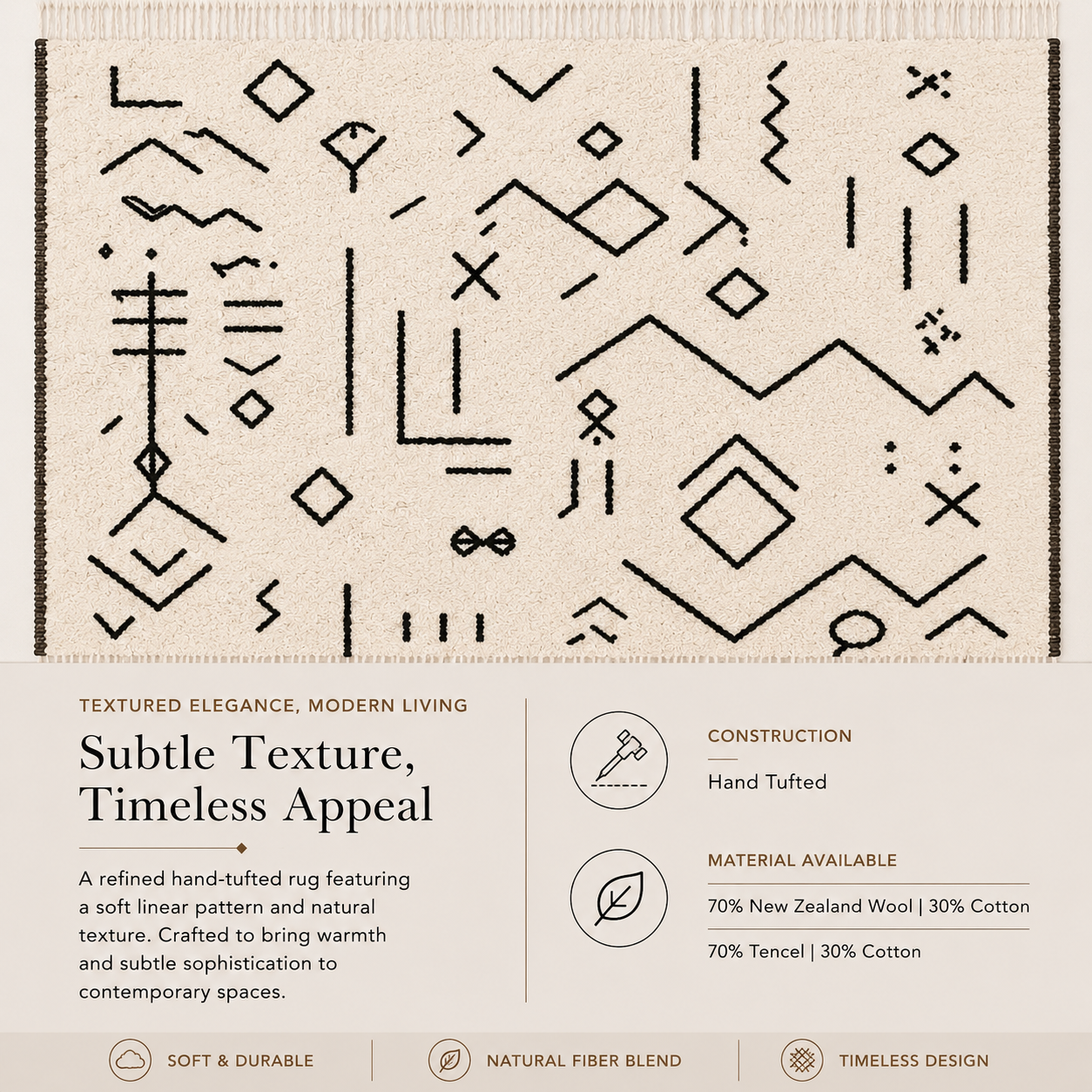 Nomad lines rug