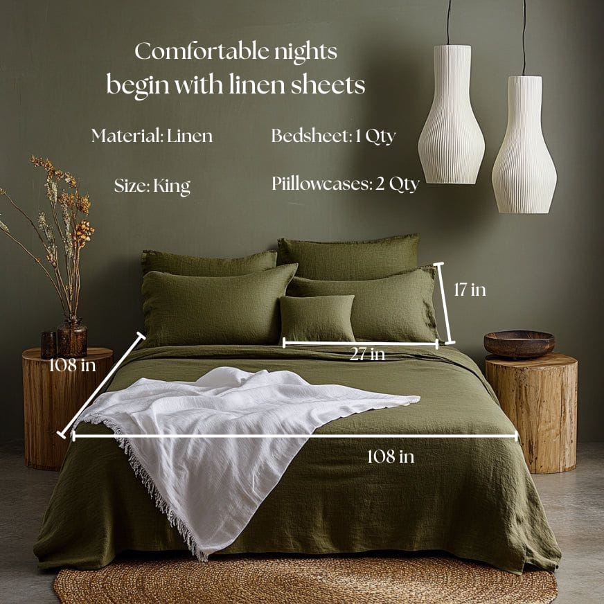 Linen Collection - Forest Green