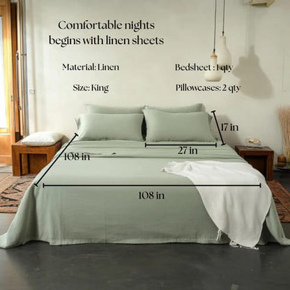 Linen Collection - Pistachio Green Dream