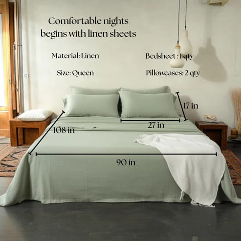 Linen Collection - Pistachio Green Dream