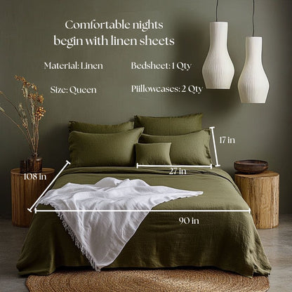 Linen Collection - Forest Green