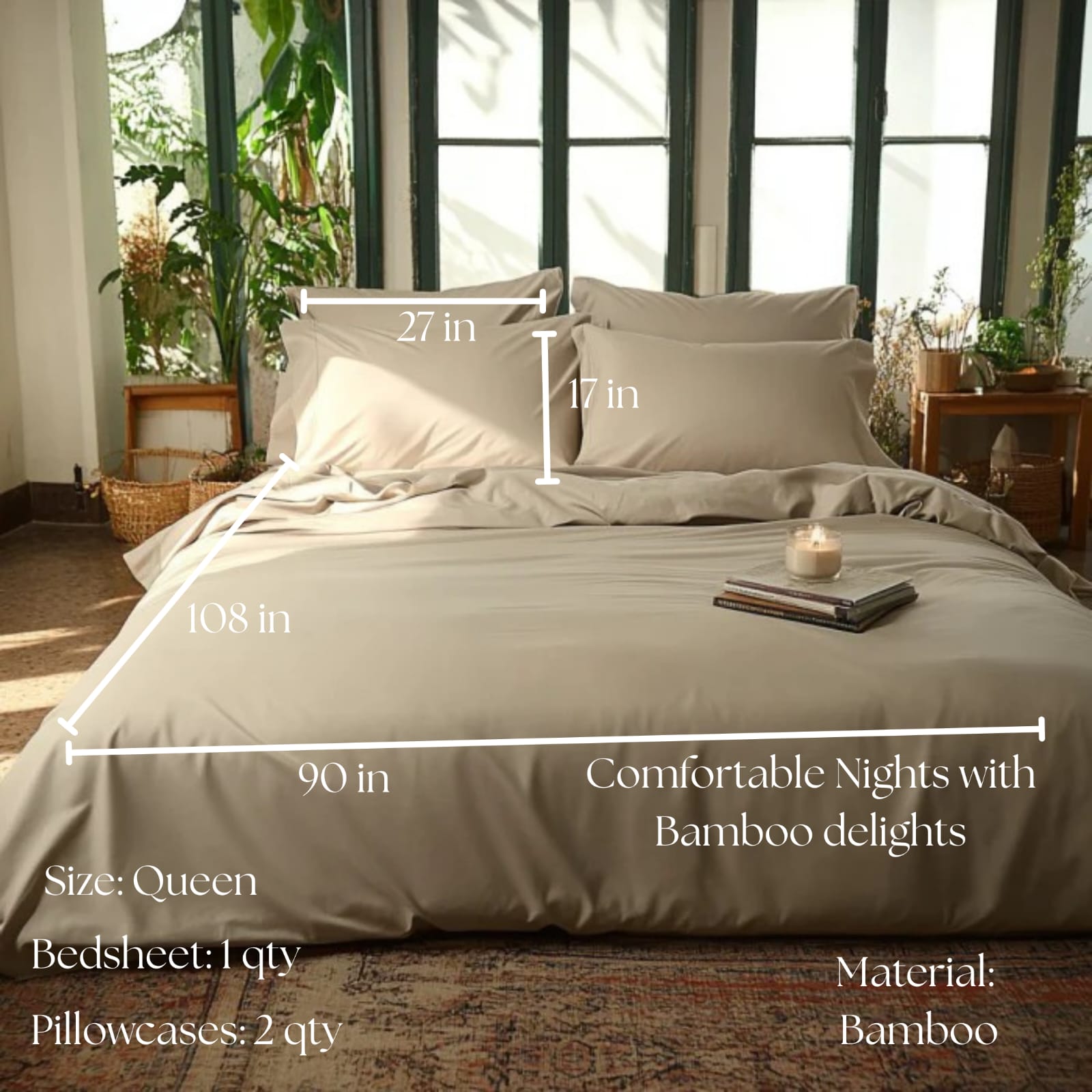 Bamboo Collection - Warm Taupe